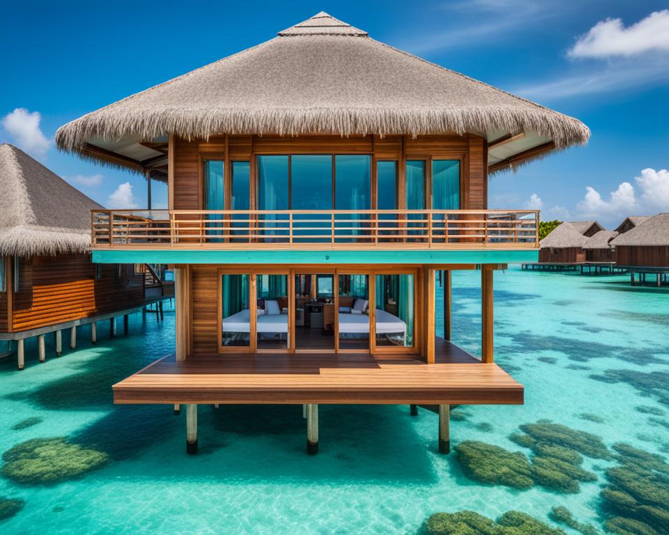 Maldives overwater bungalow